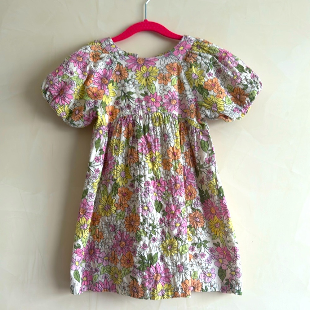 Zara cotton flower dress size 4-5